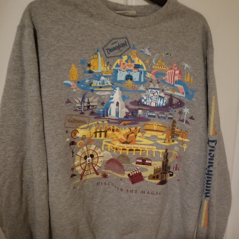 Vintage early 00’s Disneyland Gray Sweatshirt